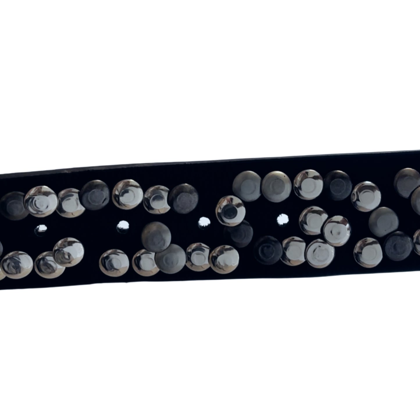Studded leather belt