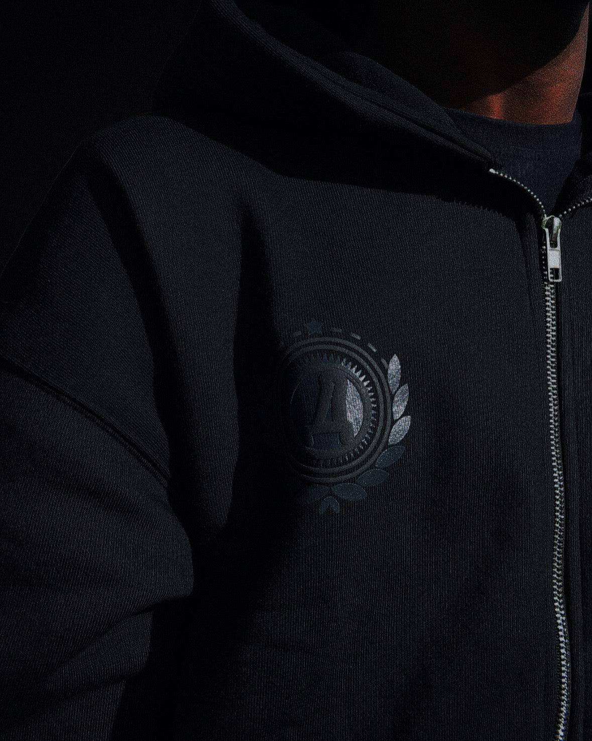 Emblem heavy ziphoodie