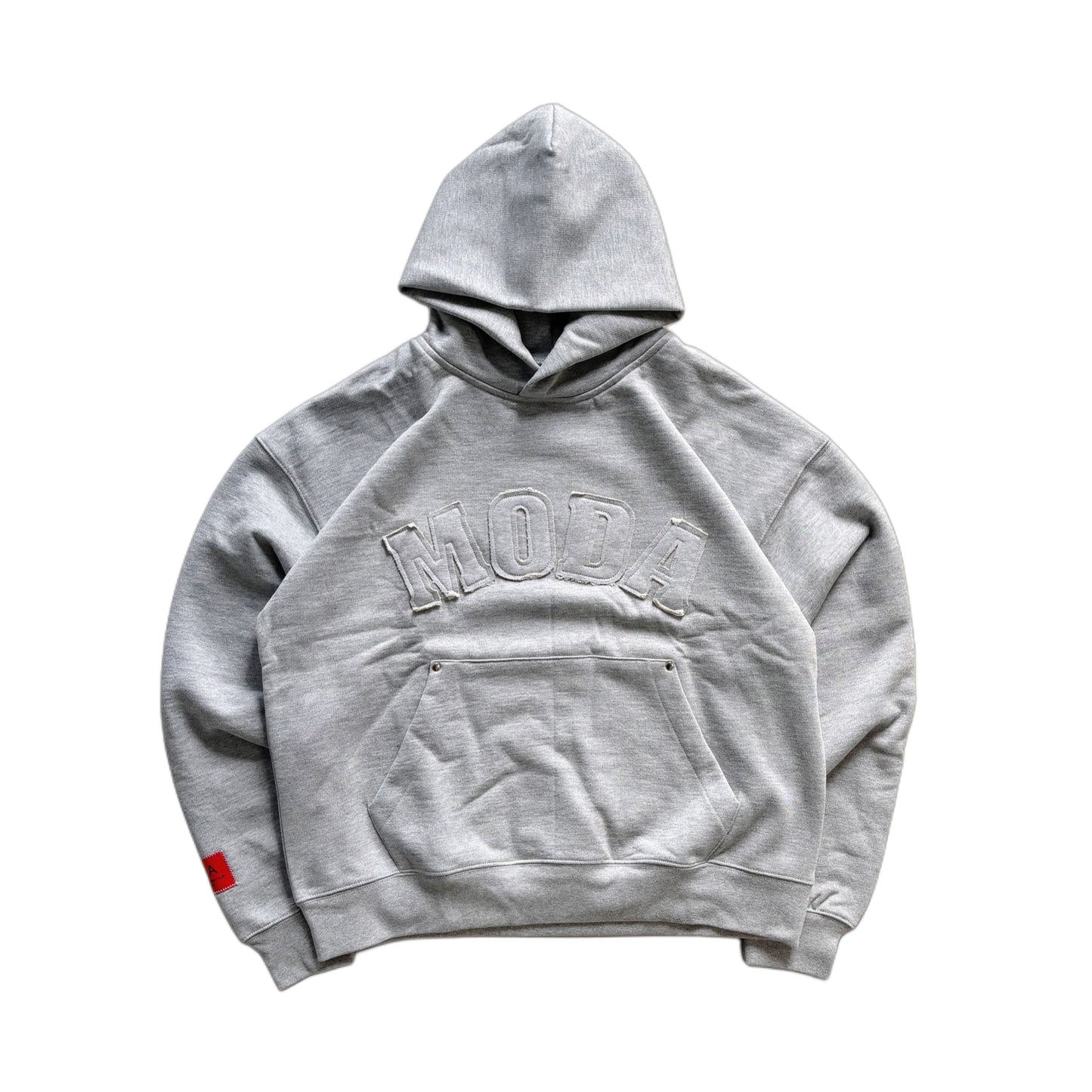 Distressed UNI logo hoodie