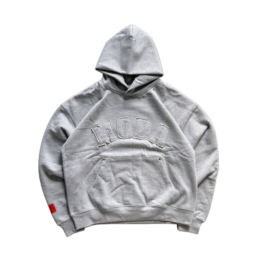 Distressed UNI logo hoodie