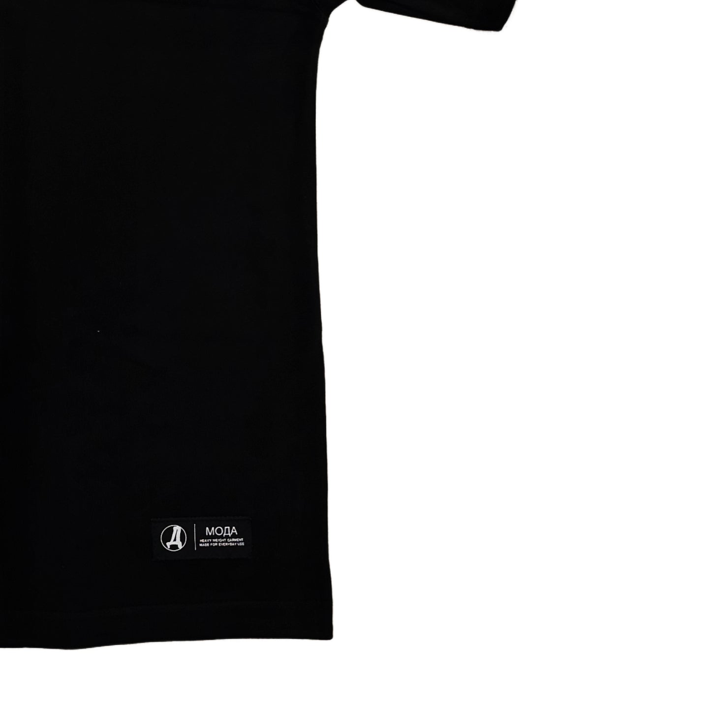 Black label heavy basic T-shirt black