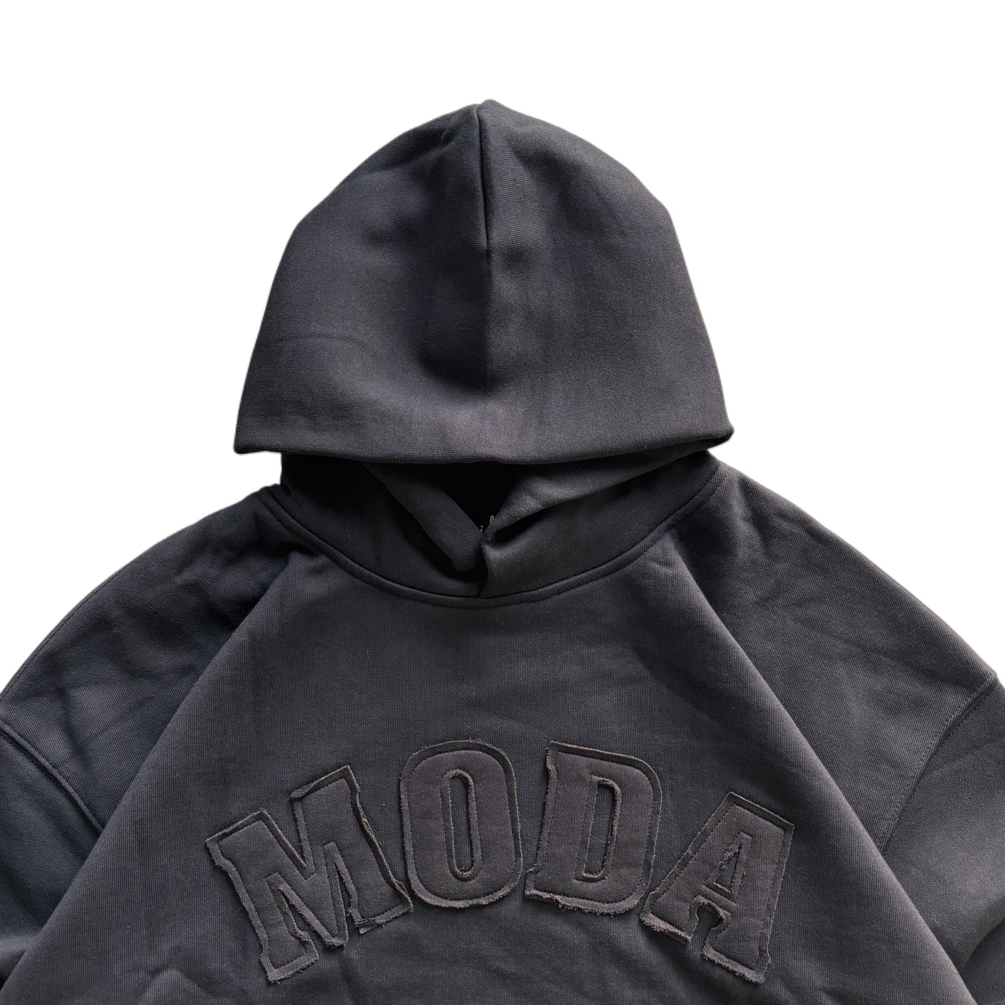 Distressed UNI logo hoodie