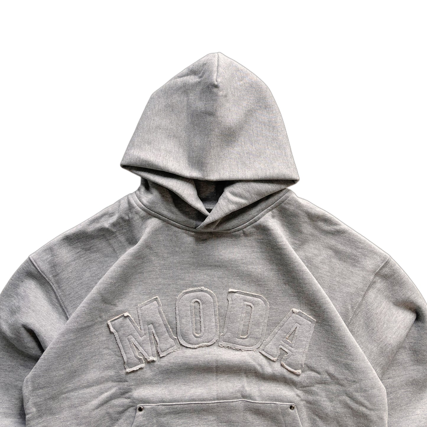 Distressed UNI logo hoodie