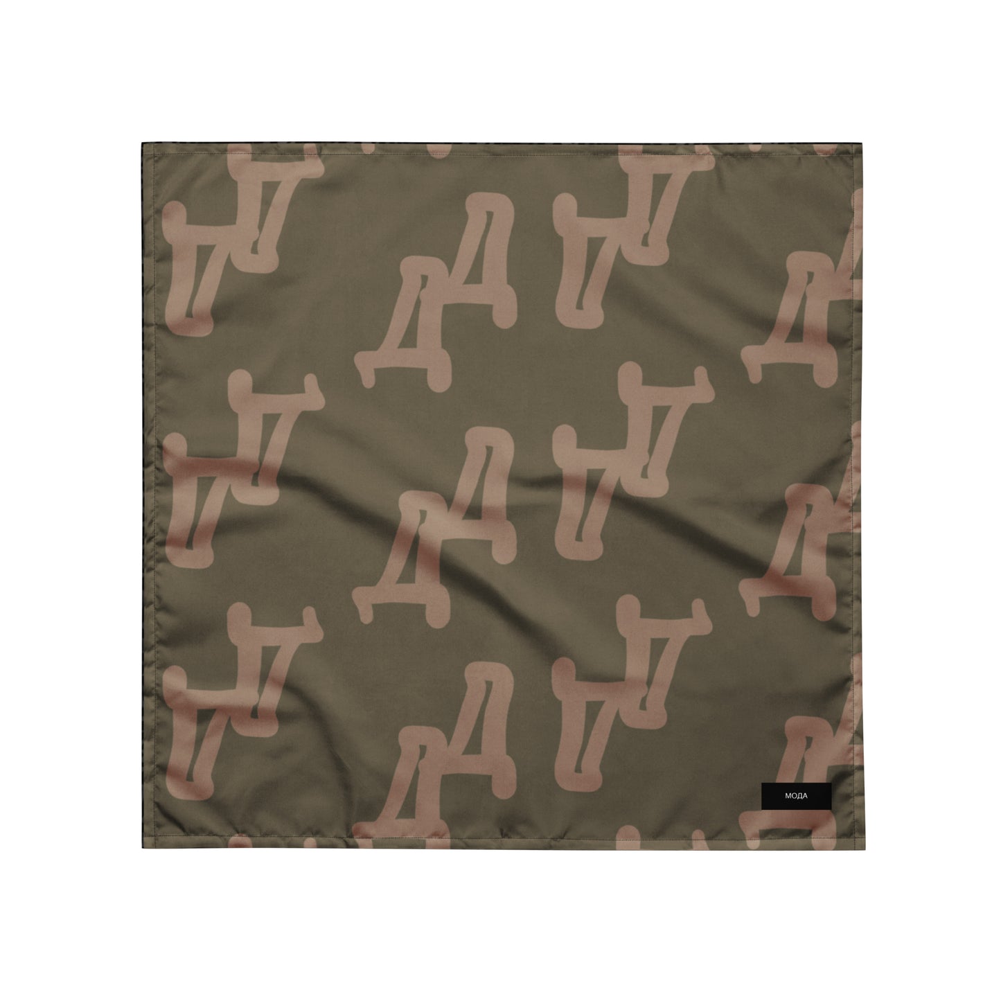 Camo monogram bandana