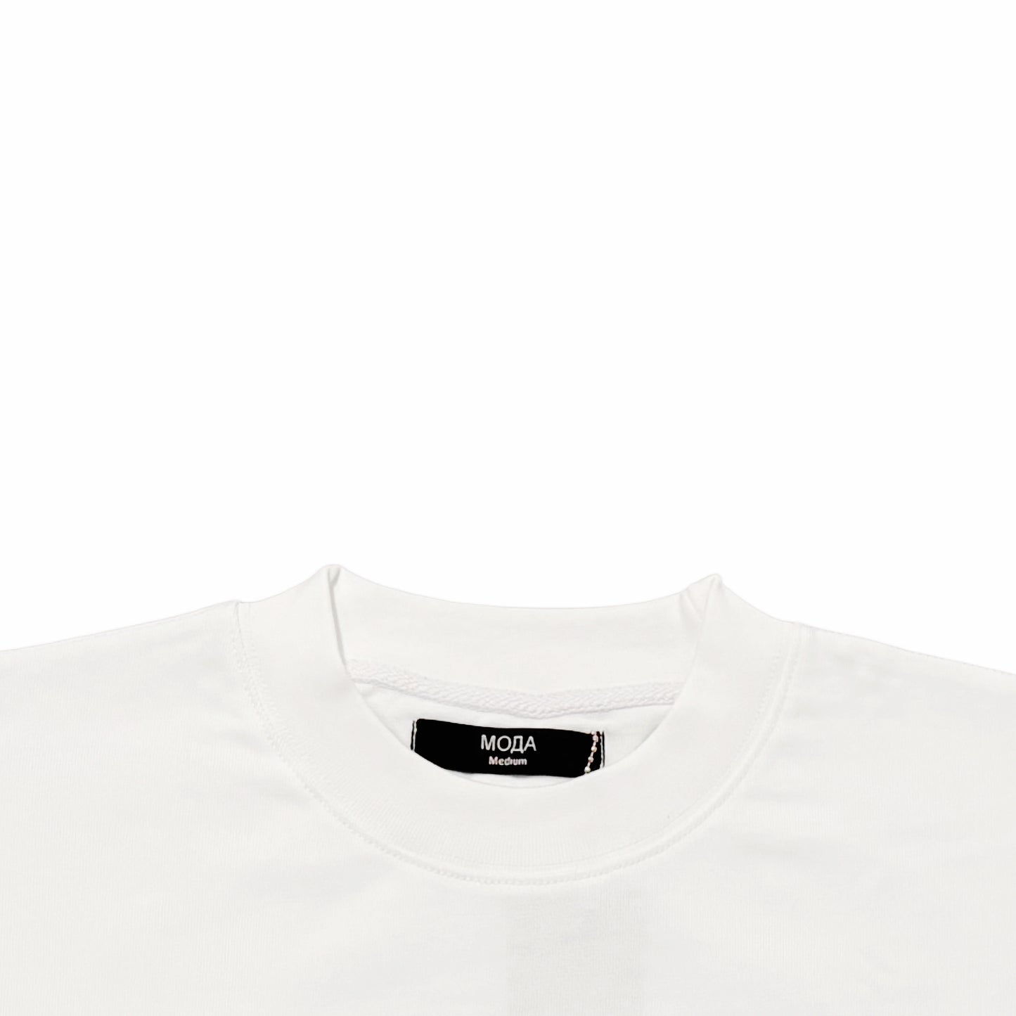 Black label heavy basic T-shirt white